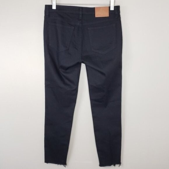 J. Crew | Black Toothpick Raw Hem Skinny Jeans - Picture 3 of 5